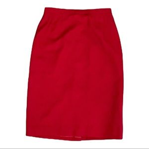 Kasper & Company ASL Red Pencil Skirt, Size 8